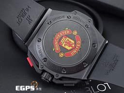 HUBLOT 宇舶錶 King Power Red Devil Manchester United 王者至尊 716.CI.1129.RX <font color="#c20f0f">英超 紅魔鬼 曼聯隊</font> 計時碼表 黑陶瓷材質 鏤空面盤<font color="#ff0000"> 限量500只 台灣公司貨</font> 自動上鍊 大尺寸 46mm