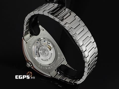 Franck Muller 法蘭穆勒 FM Vanguard V41 S S6 不鏽鋼材質 V41 鮭魚面 不鏽鋼鍊帶款 2025年保卡 自動上鏈 41x49.95mm