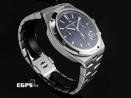 Vacheron Constantin 江詩丹頓 VC OverSea 縱橫四海系列 5520V/210A-B148 <font color="#FF00FF"> 易拆卸替換錶帶裝置,完全無需工具即可替換喜愛的皮帶、橡膠帶或是鋼鍊帶,日內瓦印記 </font> <font color="#70cce1"> 藍色三眼計時面盤</font> <font color="#FF0000"> 2025年保卡 </font> 自動上鏈 42mm