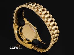 ROLEX 勞力士 DAY-DATE 40 蠔式星期日誌型 DD 228238 18K黃金材質 <font color="#fbf8d5">香檳金色面盤 原廠鑲嵌方形切割鑽石時標</font> <font color="#ff0000">黃冰糖 2020年保卡 台灣公司貨 錶友蒐藏未使用品</font> 自動上鍊 40mm