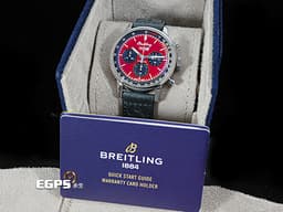 BREITLING 百年靈 Top Time 系列 Chevrolet Corvette A25310 <font color="#d01111">雪佛蘭 科爾維特跑車</font> 計時碼表 不鏽鋼 賽車錶 <font color="#ff0000">2022年保單</font> 自動上鍊 42mm