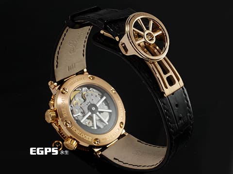 BREGUET 寶璣 Marine Alarme Musicale 航海系列 航海家 5547BR/12/9ZU 18K玫瑰金材質 二十四小時第二地時區、動能顯示、鬧鈴功能 2019年保單 台灣公司貨 自動上鍊 40mm