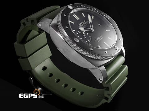 PANERAI 沛納海 Luminor Submersible 1950 PAM389 三日鍊 陶瓷錶圈 鈦金屬材質 PAM00389 O字頭  潛水錶 自動上鏈 47mm