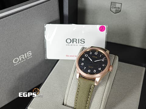 ORIS 豪利時 Big Crown ProPilot Date 大錶冠 7761 青銅材質錶殼 經典錢幣紋外圈 0175177613164 大三針 飛行錶 2022年保卡 自動上鍊 41mm