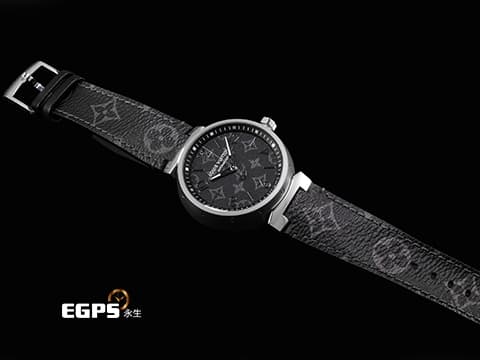 LOUIS VUITTON 路易威登 LV Tambour Diver QA140 不鏽鋼材質 LV圖樣紋路面盤 2022年保卡 台灣公司貨 自動上鏈 41mm