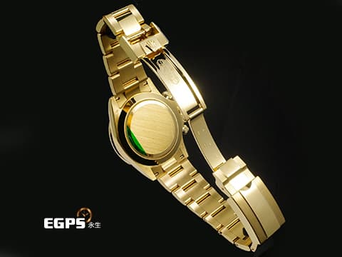 ROLEX 勞力士 Daytona 迪通拿 116578SACO 18K黃金材質 停產款 白色珍珠貝母面盤 原廠鑲嵌橘色寶石錶圈 鑽石時標 2019年保卡 自動上鍊 40mm