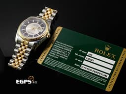 ROLEX 勞力士 Datejust 36 DJ 蠔式日誌型 116233 18K黃金材質 半金款<font color="#ff0000"> </font><font color="#05f0f0">銀色&黑色雙色唱片面盤</font> <font color="#ff0000">單</font>雙<font color="#ff0000">數不同色日期功能 五銖紀念型錶帶</font> 自動上鏈 36mm 