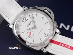 PANERAI 沛納海 Luminor Due Luna Rossa 3 Days PAM01378 三日鍊 小秒針 <font color="#cccccc">白色經典三明治夜光面盤</font> PAM01378 不鏽鋼<span style="font-size: 10pt;"> </span><font color="#FF0000" style="font-size: 10pt;">2025年保單 最新快拆錶帶</font><span style="font-size: 10pt;"> 自動上鍊 38mm</span>