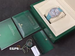 ROLEX 勞力士 Day-Date 36 蠔式 星期日曆型 128159RBR<font color="#ff00ff"> </font><font color="#70cce1">原廠鑲嵌滿天星鑽石面盤、錶圈、錶殼、錶扣 Tiffany色琺瑯羅馬數字時標</font> DD36 經典 <font color="#ff0000">官網型錄查不到的隱藏版 </font><font color="#FF0000">2025年保卡 </font> 自動上鏈 36mm
