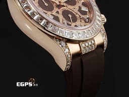 ROLEX 勞力士 Daytona 宇宙計時型 迪通拿 126555TBR 18K永恆玫瑰金材質 <font color="#ffe6d9">2025年最新</font><font color="#fa00fa">頂級VVVVVVIP</font><font color="#ffe6d9">隱藏款 長頸鹿 原廠鑲嵌鑽石面盤、錶耳 原廠鑲嵌36顆梯形鑽石錶圈  </font><font color="#05f0f0">周杰倫收藏款</font><font color="#ffe6d9"> </font><font color="#ff0000">2025年保卡</font><font color="#ffe6d9"> </font>自動上鍊 40mm