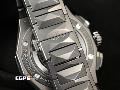 HUBLOT 宇舶 Classic Fusion Chronograph 經典融合 ORLINSKI 聯名款 549.NI.1270.NI.ORL23 計時碼表 3D立體切面鈦金屬錶殼 2025年保單 限量250只 自動上鍊 41mm
