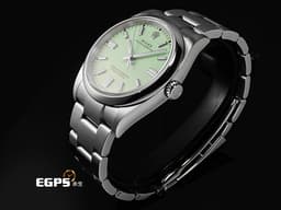 ROLEX 勞力士 Oyster Perpetual 36 蠔式恆動型 126000 最新款<font color="#058703"> </font><font color="#b1dd8c">開心果綠色面盤</font> OP36 不鏽鋼 大三針<font color="#FF0000"> 2025年保卡</font> 自動上鍊 36mm