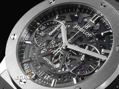 HUBLOT 宇舶 Classic Fusion 經典融合 系列 525.NX.0170.LR1 鈦金屬材質 鏤空面盤 2019年保卡 台灣公司貨 自動上鍊 42mm