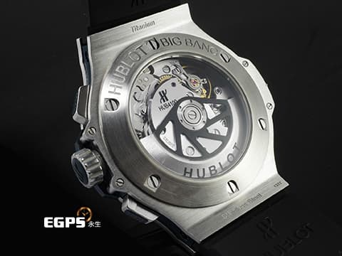 HUBLOT 宇舶 Big Bang 大爆炸 301.SX.7170.LR 不銹鋼材質 藍色面盤 計時碼表 自動上鍊 45mm