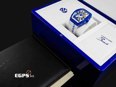 Franck Muller 法蘭穆勒 FM #FR2NCK MULLER Vanguard V41 藍色玻璃纖維複合物材質【衝浪藍】 V 41 SC DT BEACH FR2 #FR2聯名創作 Fxxking Rabbits 2025年保單 全球限量300支 【反骨月兔】 自動上鏈 41 x 49.95mm