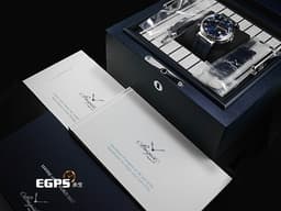 BREGUET 寶璣 Marine Hora Mundi 5557BB/YS/5WV 18K白金材質 <font color="#00ffff">波浪圖案面盤 海岸線世界地圖 子午線邊框藍寶石水晶頂層</font> <font color="#ff00ff"> 可記憶兩個獨立時區,透過8點鐘方向按鈕切換時區</font> <font color="#FFFF00">2023年保單 台灣公司貨 新錶參考訂價:2,613,000元</font> 自動上鍊 43.9mm