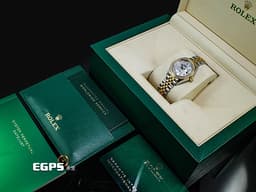 ROLEX 勞力士 Datejust DJ28 279383RBR 不鏽鋼&18K黃金材質 半金款 <font color="#05f0f0">原廠鑲嵌鑽石錶圈、時標 白色珍珠貝母面盤</font> <font color="#FF0000">2021年保卡</font> 自動上鍊 28mm