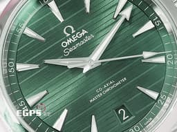 OMEGA 歐米茄 Seamaster 海馬 Aqua Terra 150系列 220.10.41.21.10.001 <font color="#bce2b1">綠色柚木甲板紋面盤</font> 大三針 不鏽鋼材質 同軸擒縱 <font color="#FF0000">2022年保卡</font> 自動上鍊 41mm