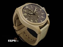 IWC 萬國錶 Pilot's 飛行員系列 TOP GUN <font color="#f9e7c8">海軍空戰部隊計時腕錶41 莫哈韋沙漠特別版 沙漠色陶瓷材質</font> IW389402 <font color="#ff0000">2025年保卡</font> 自動上鍊 41.9 mm