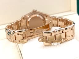 ROLEX 勞力士 Datejust Pearlmaster 80315-72945 18K玫瑰金材質 <font color="#05f0f0">銀色珍珠母貝面盤 原廠鑲嵌鑽石錶圈</font><font color="#FF0000"> 新錶參考訂價:1,080,000元</font> 防偽內圈 自動上鍊 29mm