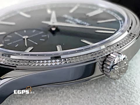 Patek philippe 百達翡麗 PP錶 Calatrava系列 6119G-001 炭灰色垂直緞紋面 巴黎釘紋雕飾錶圈 小秒針 18K白金材質 6119 2025年保單  手上鍊 39mm