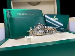 ROLEX 勞力士 Lady Date-Just 279173 18K黃金材質 半金款<span style="font-size: 10pt;"> <font color="#05f0f0">原廠鑲嵌星型鑽石時標 銀白色太陽紋面盤</font> </span><font color="#FF0000" style="font-size: 10pt;">2025年保卡</font><span style="font-size: 10pt;"> 蠔式女錶 28mm</span>