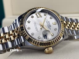 ROLEX 勞力士 Lady Date-Just 279173 18K黃金材質 半金款<span style="font-size: 10pt;"> <font color="#05f0f0">原廠鑲嵌星型鑽石時標 銀白色太陽紋面盤</font> </span><font color="#FF0000" style="font-size: 10pt;">2025年保卡</font><span style="font-size: 10pt;"> 蠔式女錶 28mm</span>