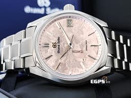 GRAND SEIKO 特級精工 GS 精工 Heritage系列 SBGA413G 春分 Spring Drive 44GS 三日鍊 <font color="#FFB7DD">錶盤設計源自 二十四節氣「春分」,櫻花隨風飄落墜至河中,在水面上漂流形成「花筏」景象</font> 鈦金屬 <font color="#FF0000">2026年保單</font> 自動上鍊 40mm