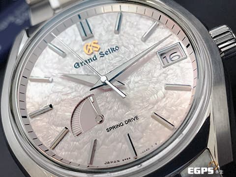 GRAND SEIKO 特級精工 GS 精工 Heritage系列 SBGA413G 春分 Spring Drive 44GS 三日鍊 錶盤設計源自 二十四節氣「春分」,櫻花隨風飄落墜至河中,在水面上漂流形成「花筏」景象 鈦金屬 2026年保單 自動上鍊 40mm