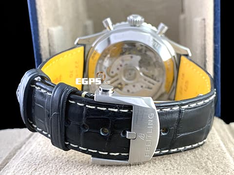 BREITLING 百年靈 Navitimer B01 Chronograph 43 航空計時 AB0138 冰藍色面盤 計時碼表 不鏽鋼 自製機芯 2026年 飛行錶 自動上鍊 43mm