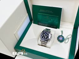 ROLEX 勞力士 Daytona 迪通拿 116509G 18K白金材質 <font color="#05f0f0">黑色面盤搭配原廠鑲嵌鑽石時標</font> <font color="#FF0000">2020年新式綠卡 錶友珍藏未使用品 </font>自動上鍊 40mm