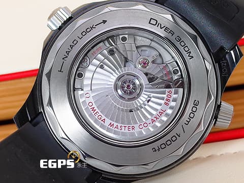 OMEGA 歐米茄 Seamaster Diver 300 海馬系列 21092442001001 黑陶瓷錶殼+波浪紋面盤 同軸擒縱 2022年台灣公司貨 排氦閥門 潛水錶 自動上鍊 43.5mm