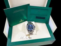 ROLEX 勞力士 Cosmograph Daytona 宇宙計時型 迪通拿 116509 <font color="#0582f5">亮藍色面盤</font> 計時碼表 18K白金材質 <font color="#FF0000">2021新式保卡 </font>自動上鏈 40mm